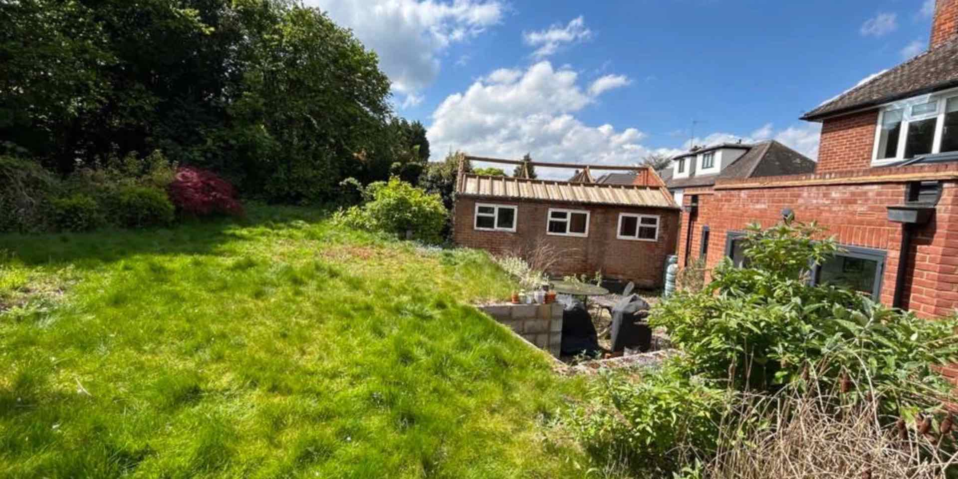 Neglected Hertfordshire Garden before garden re-design transformation